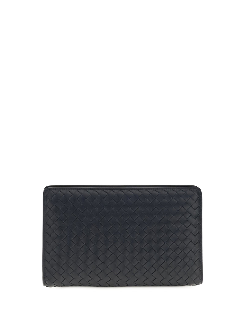 Bottega Veneta Agenda Wallet — Black Lambskin & Purses