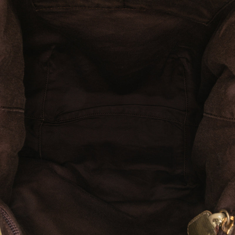 Anagram Canvas New Road Shoulder Bag - Image 4