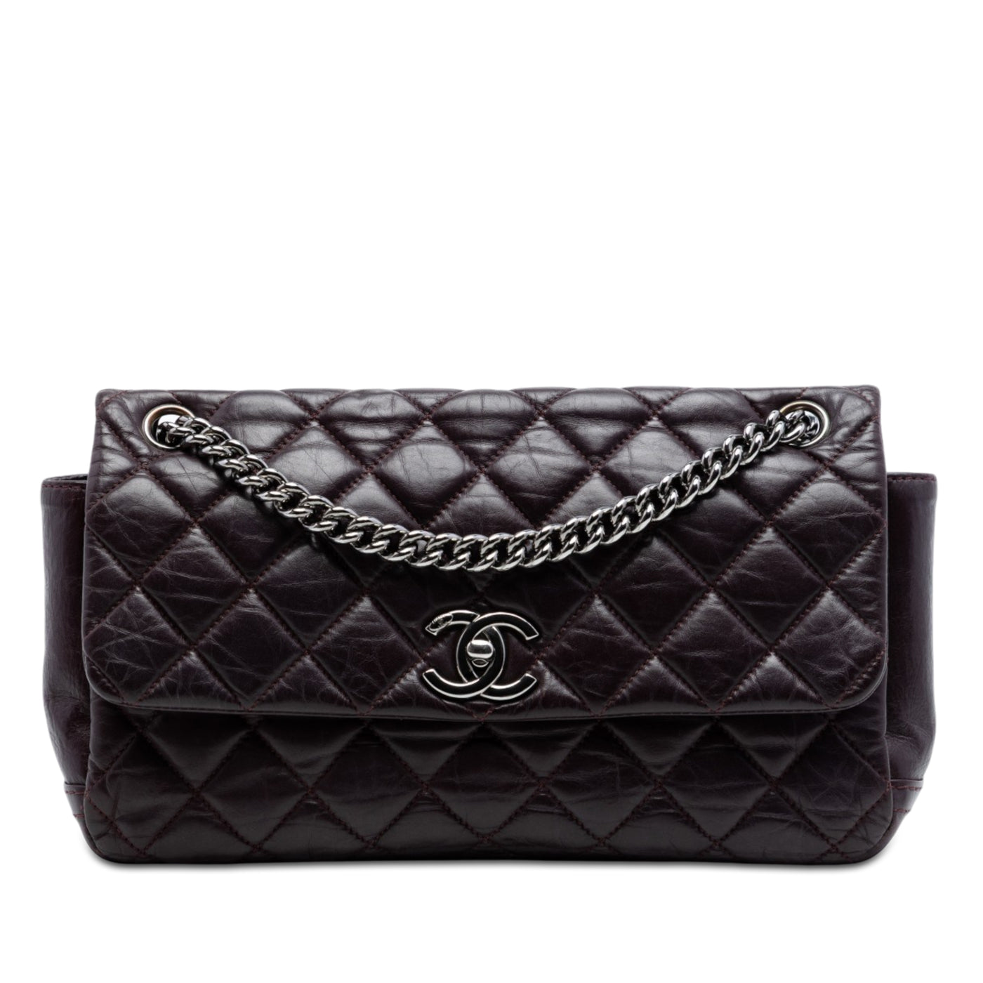 Small Aged Calfskin Lady Pearly Flap - Image 1