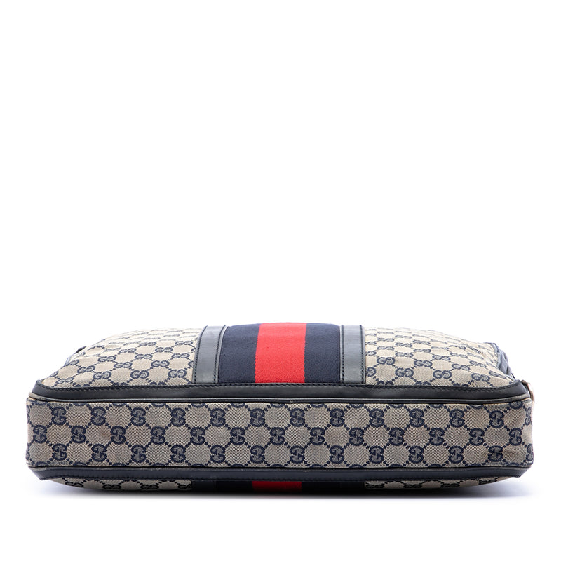 GG Canvas Web Briefcase - Image 3