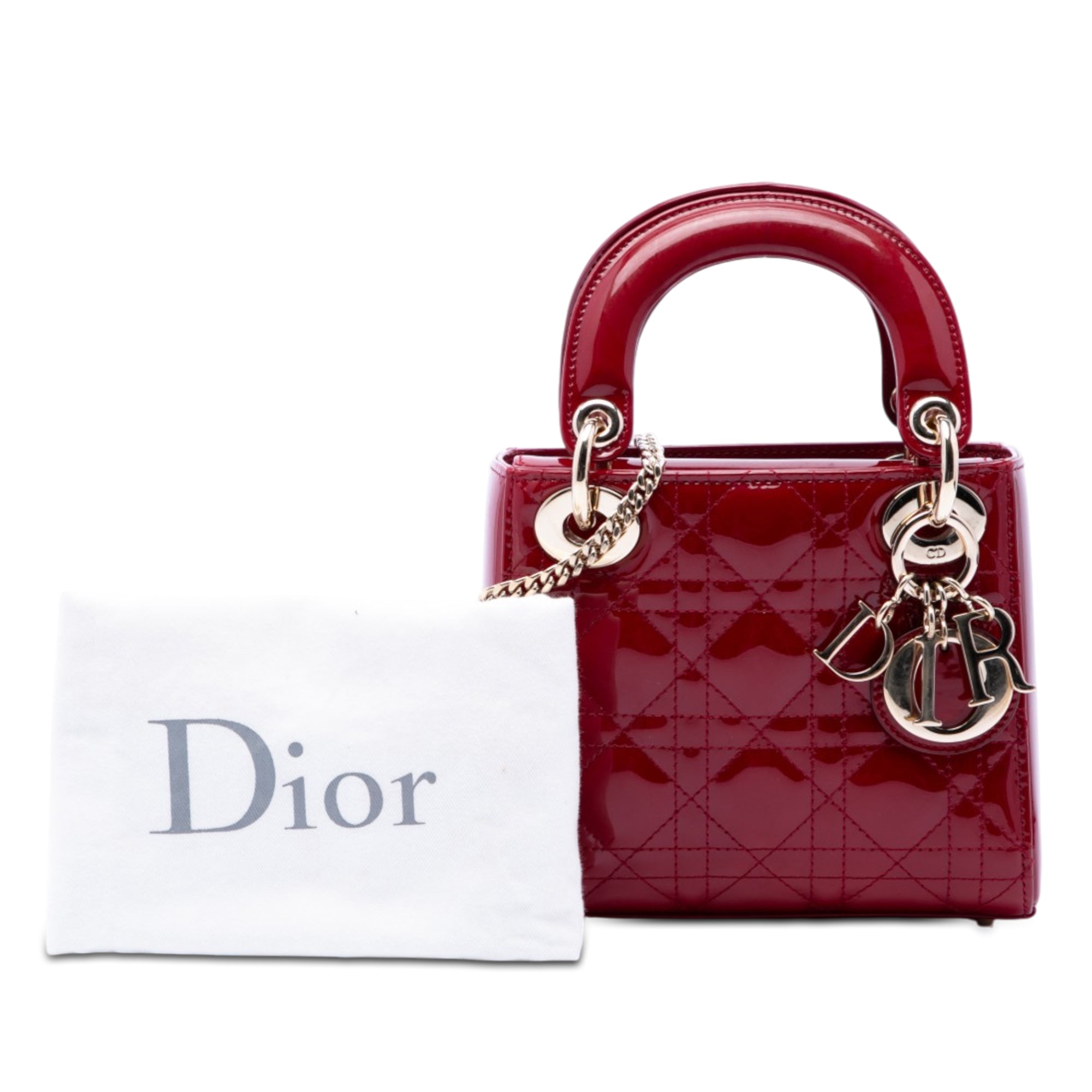 Mini Patent Cannage Lady Dior - Image 7