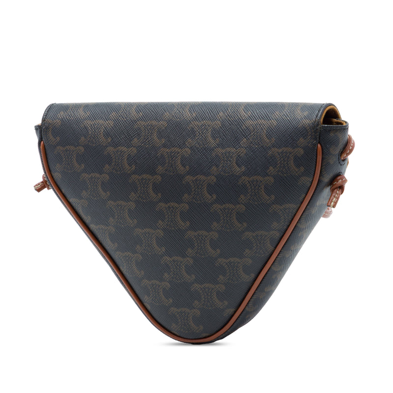 Triomphe Coated Canvas Logo Triangle Crossbody - Image 2