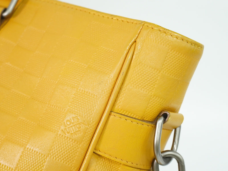 Louis Vuitton Tadao Damier Infini Leather Yellow Bag