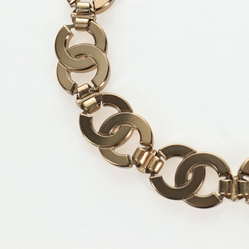 Chanel Cc Link Choker Metal With Crystals Gold Bijoux