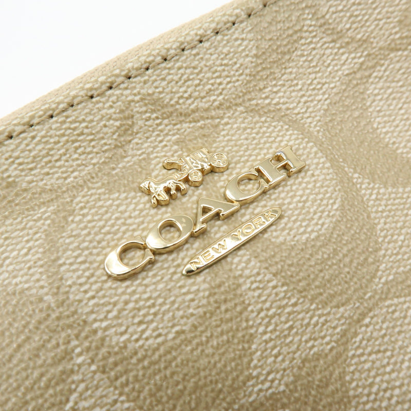 Coach Shoulder Canvas Beige Bag