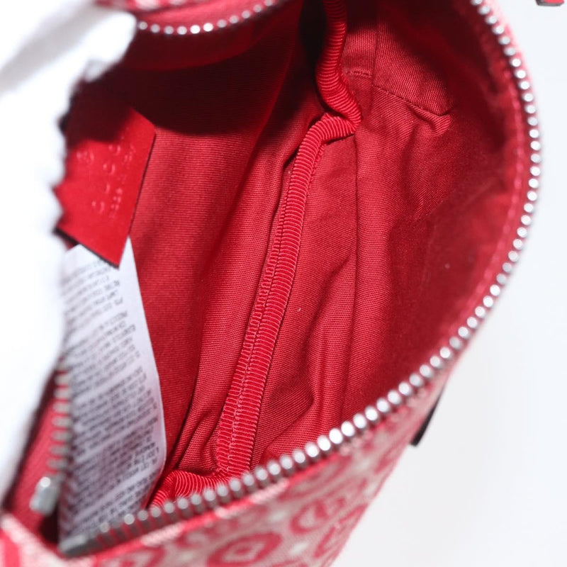 Gucci Childrens Belt Printed Coated Canvas Red Bag