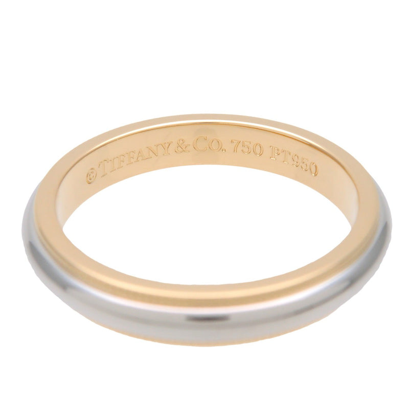 Tiffany & Co. Two-Tone Milgrain Wedding Band Platinum And 18k Yellow Gold Silver Bijoux