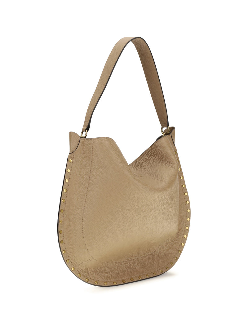 Isabel Marant Hobo Bag — Beige Calf Leather Bos Taurus