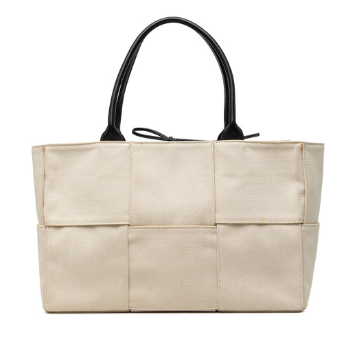 Medium Canvas Maxi Intrecciato Arco Tote - Image 1