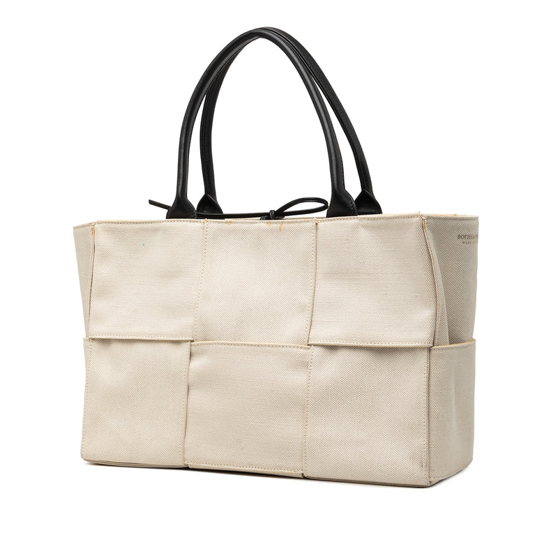 Medium Canvas Maxi Intrecciato Arco Tote - Image 2