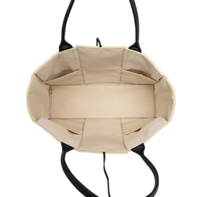 Medium Canvas Maxi Intrecciato Arco Tote - Image 4