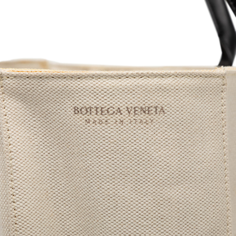 Medium Canvas Maxi Intrecciato Arco Tote - Image 5