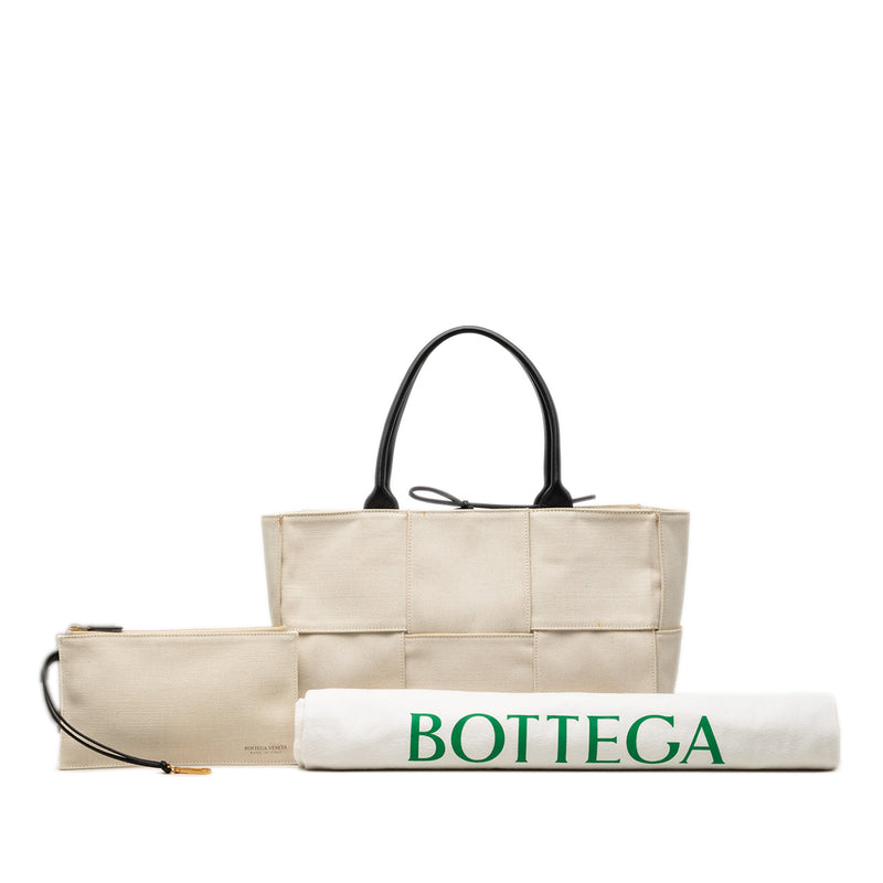 Medium Canvas Maxi Intrecciato Arco Tote - Image 7