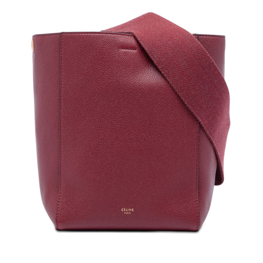 Small Leather Seau Sangle Bucket Bag - Image 1