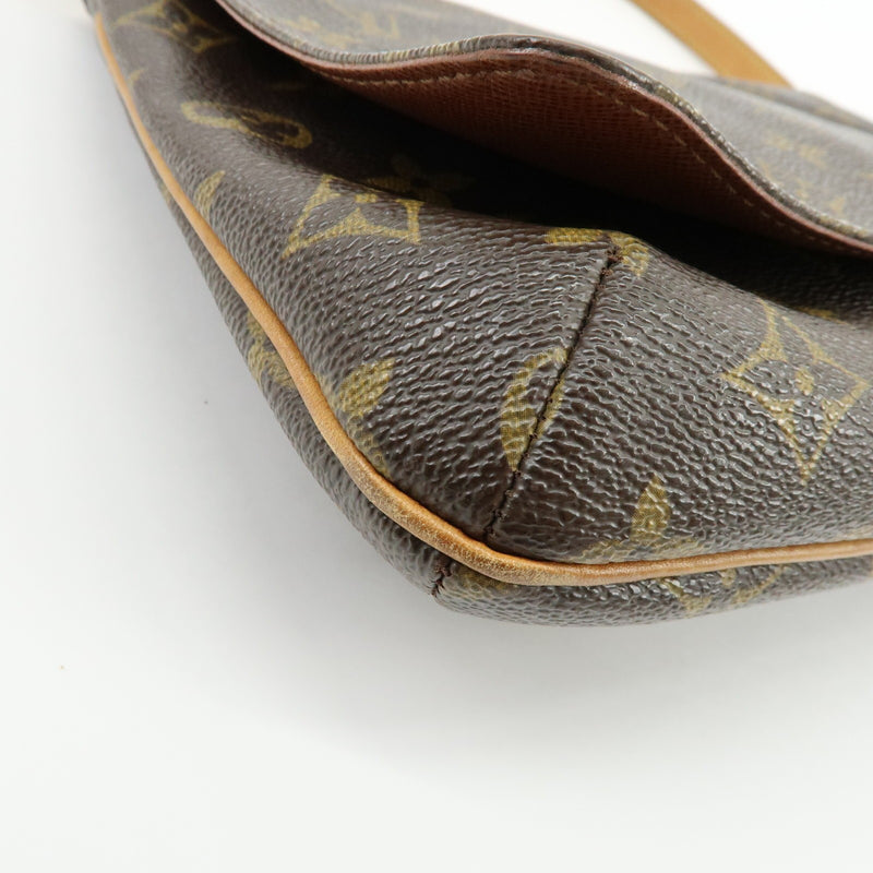 Louis Vuitton Musette Tango Monogram Canvas Brown Bag