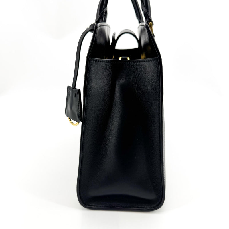 Prada Saffiano Tote Leather Black