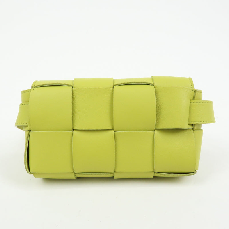 Bottega Veneta Cassette Belt Maxi Intrecciato Leather Green Bag