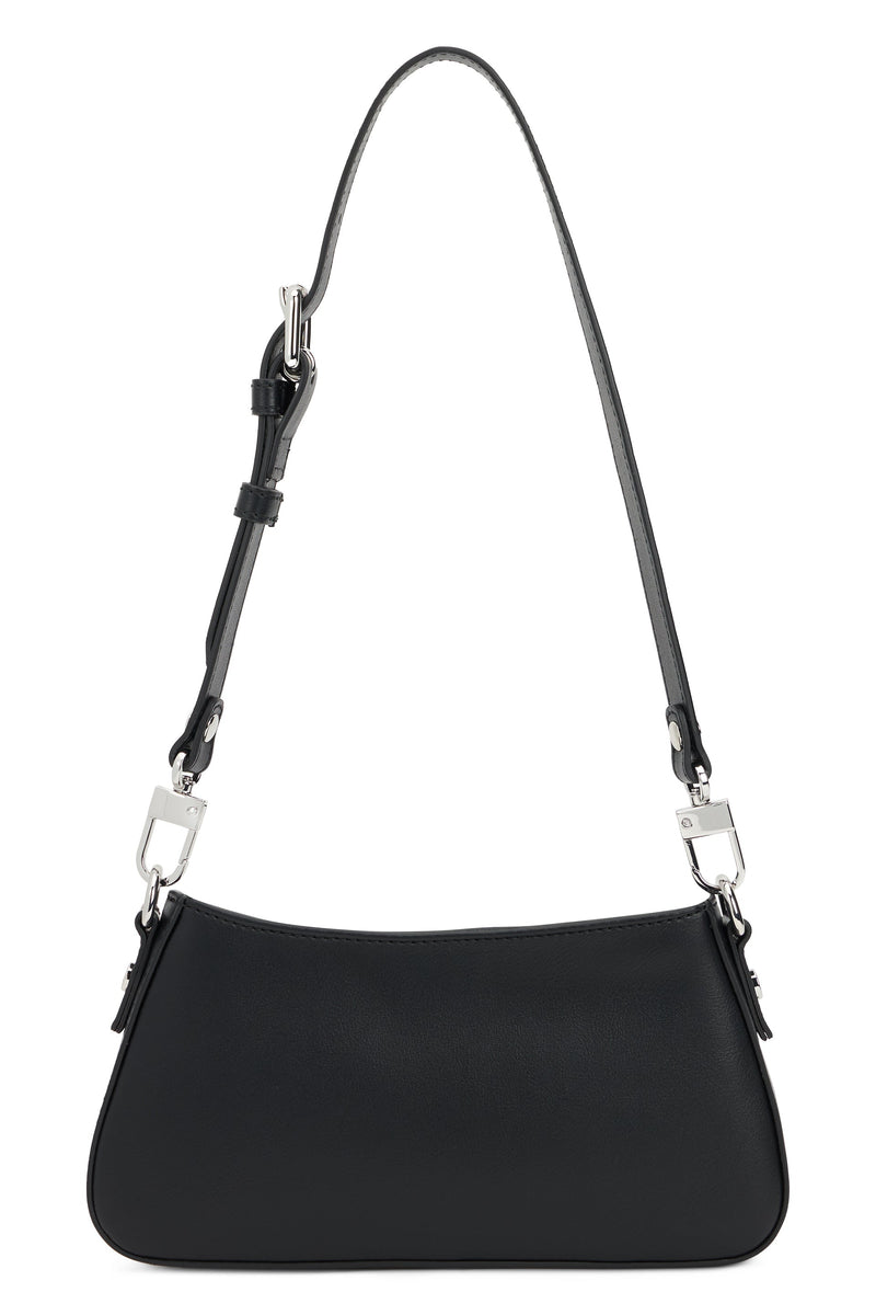 Vivienne Westwood Orb-Emblem Shoulder Bag — Black Polyester