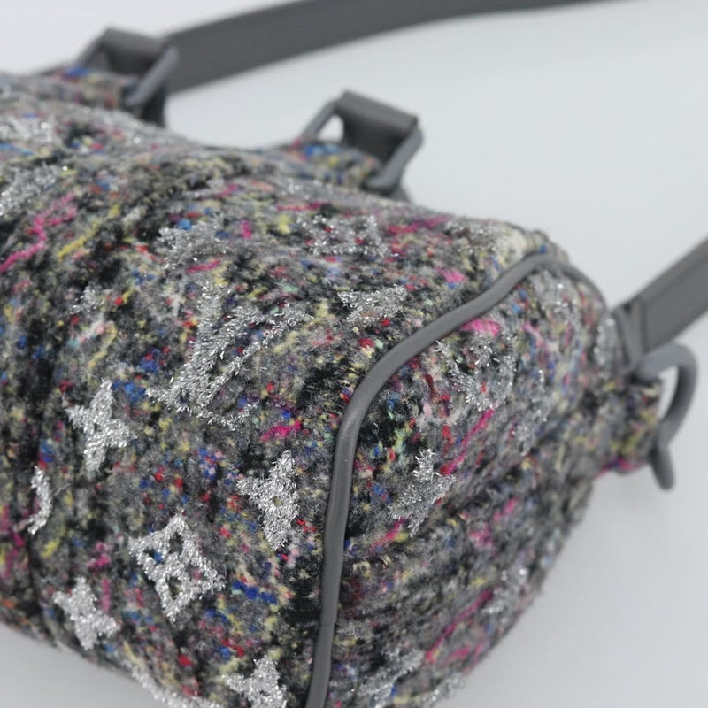 Louis Vuitton Keepall Bandouliere Lv Felt Gray Canvas Bag
