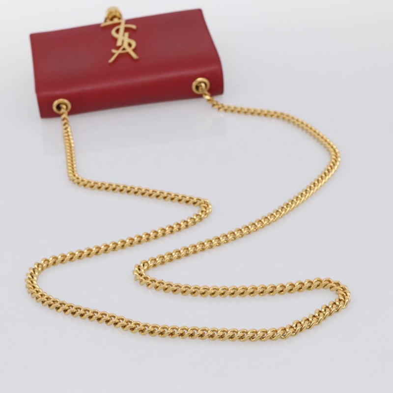 Saint Laurent Classic Monogram Leather Red Bag