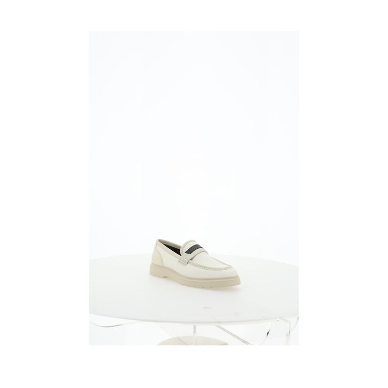 Beige Loafers Shoes