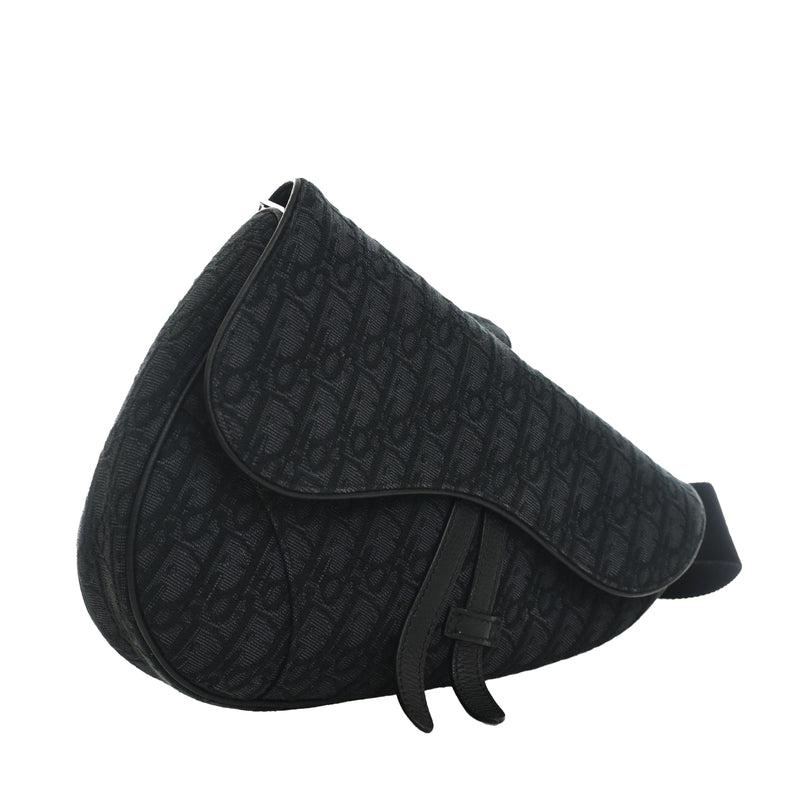 Oblique Canvas Saddle Crossbody - Image 2