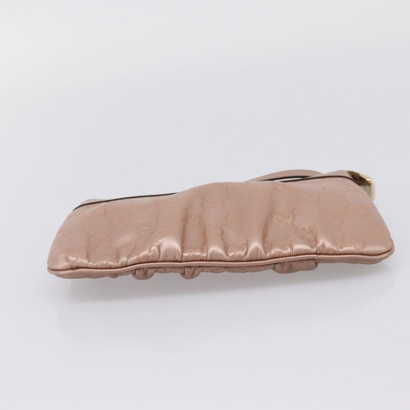 Gucci Heart Wristlet Guccissima Leather Pink Bag