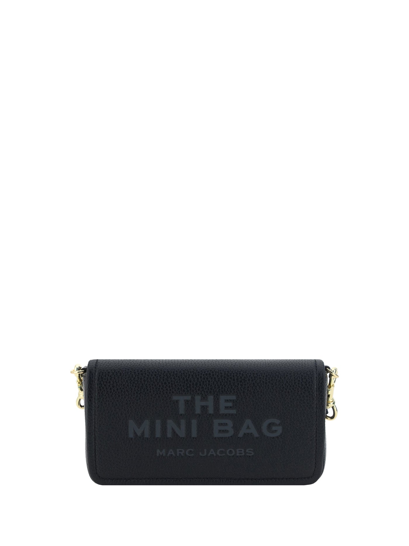 Marc Jacobs Press-Stamped Logo Mini Bag — Black Calf Leather Bos Taurus
