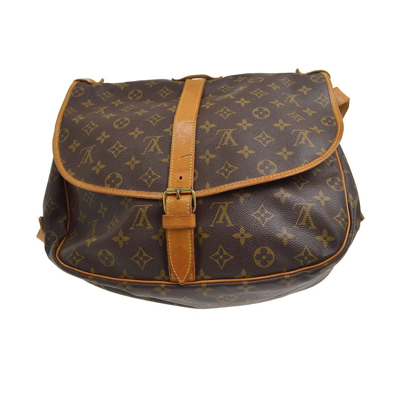 Louis Vuitton Saumur Monogram Canvas Brown Bag