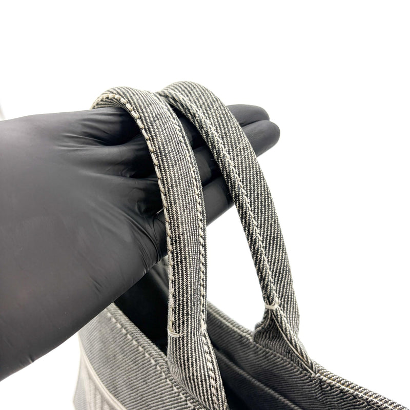 Miu Miu My Logo Leather Black Denim_jeans Bag