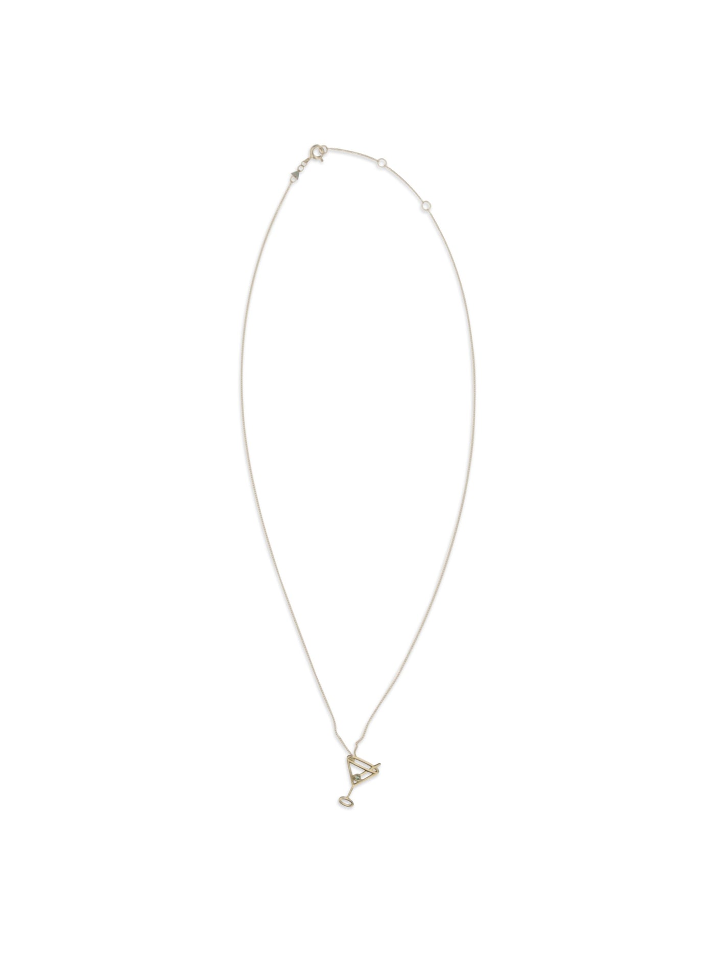 Aliita Martini Esmeralda Necklace — Yellow Gold Necklaces