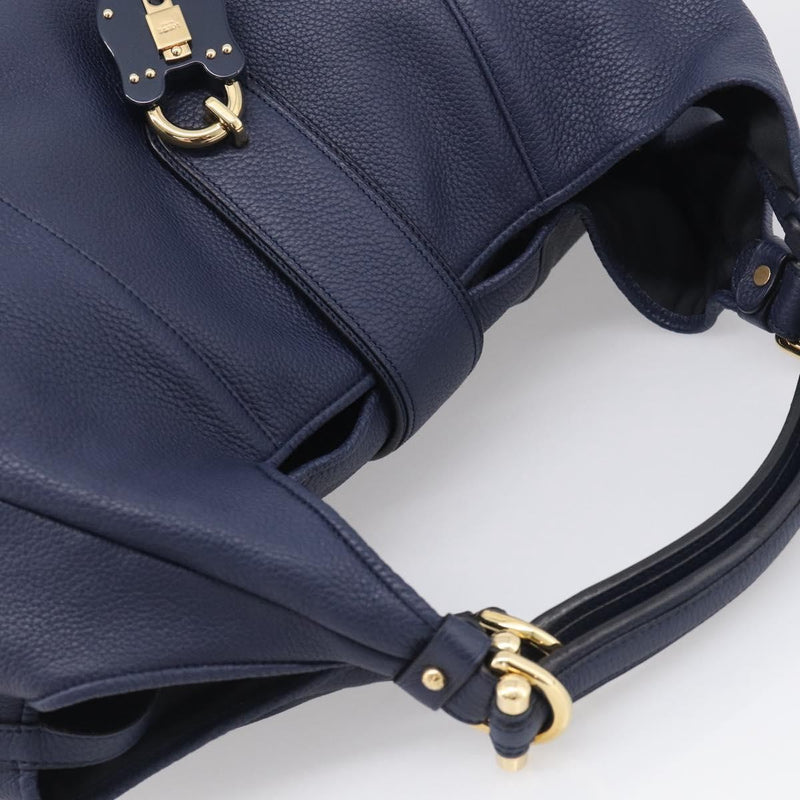 Loewe Calle Hobo Leather Navy