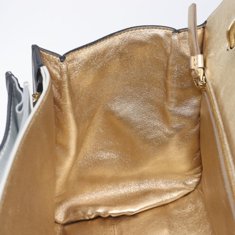 Salvatore Ferragamo Sofia Rainbow Saddle Leather Black Bag