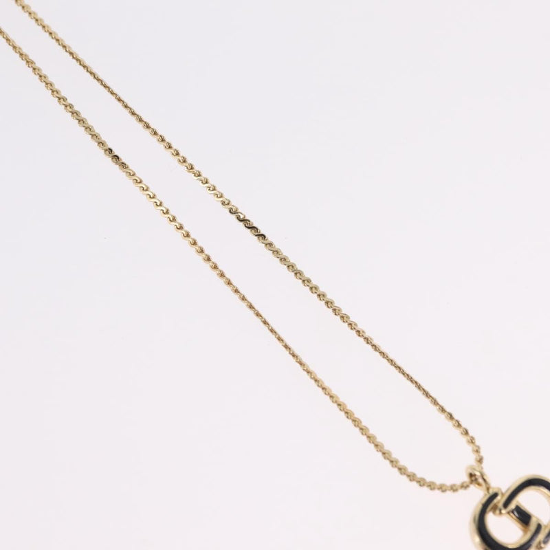 Christian Dior Vintage Cd Pendant Metal Gold Bijoux