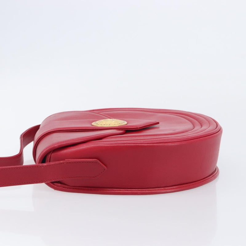 Saint Laurent Vintage Shoulder Bag Leather Red