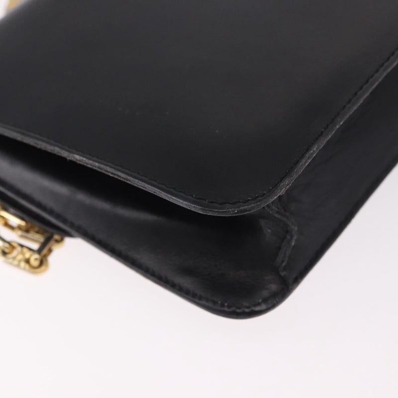 Celine Shoulder Leather Black Bag