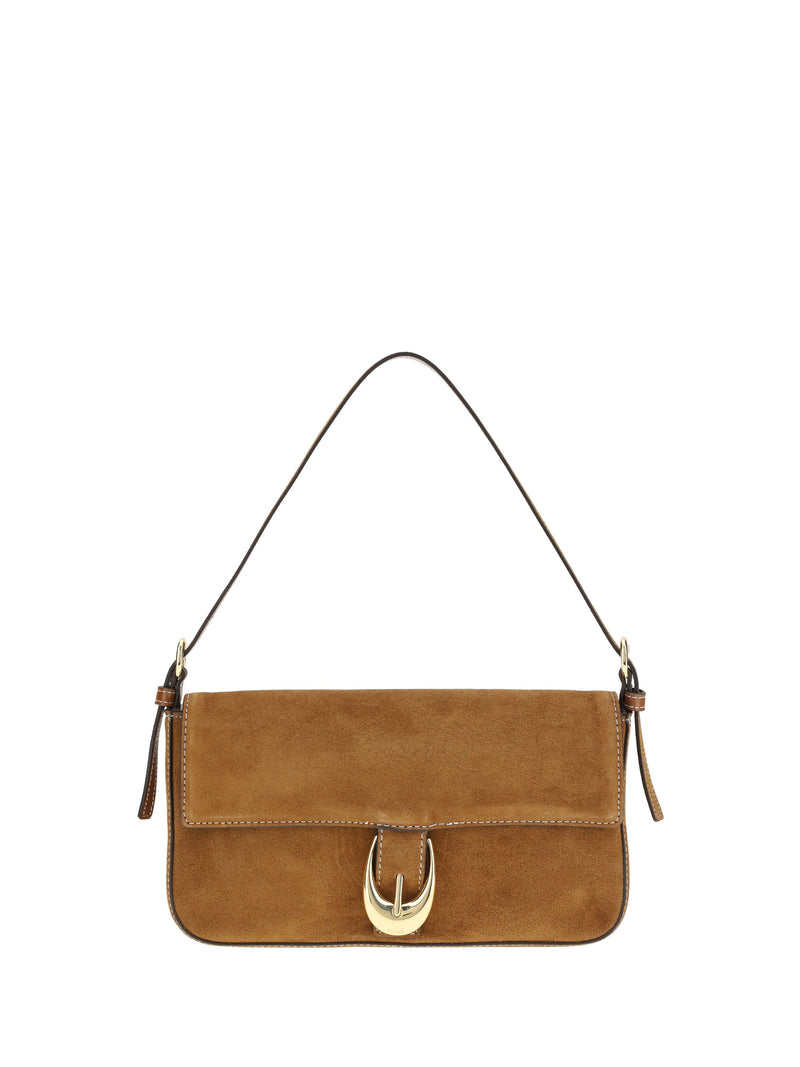 Staud Harlow Shoulder Bag — Tan Calf Leather