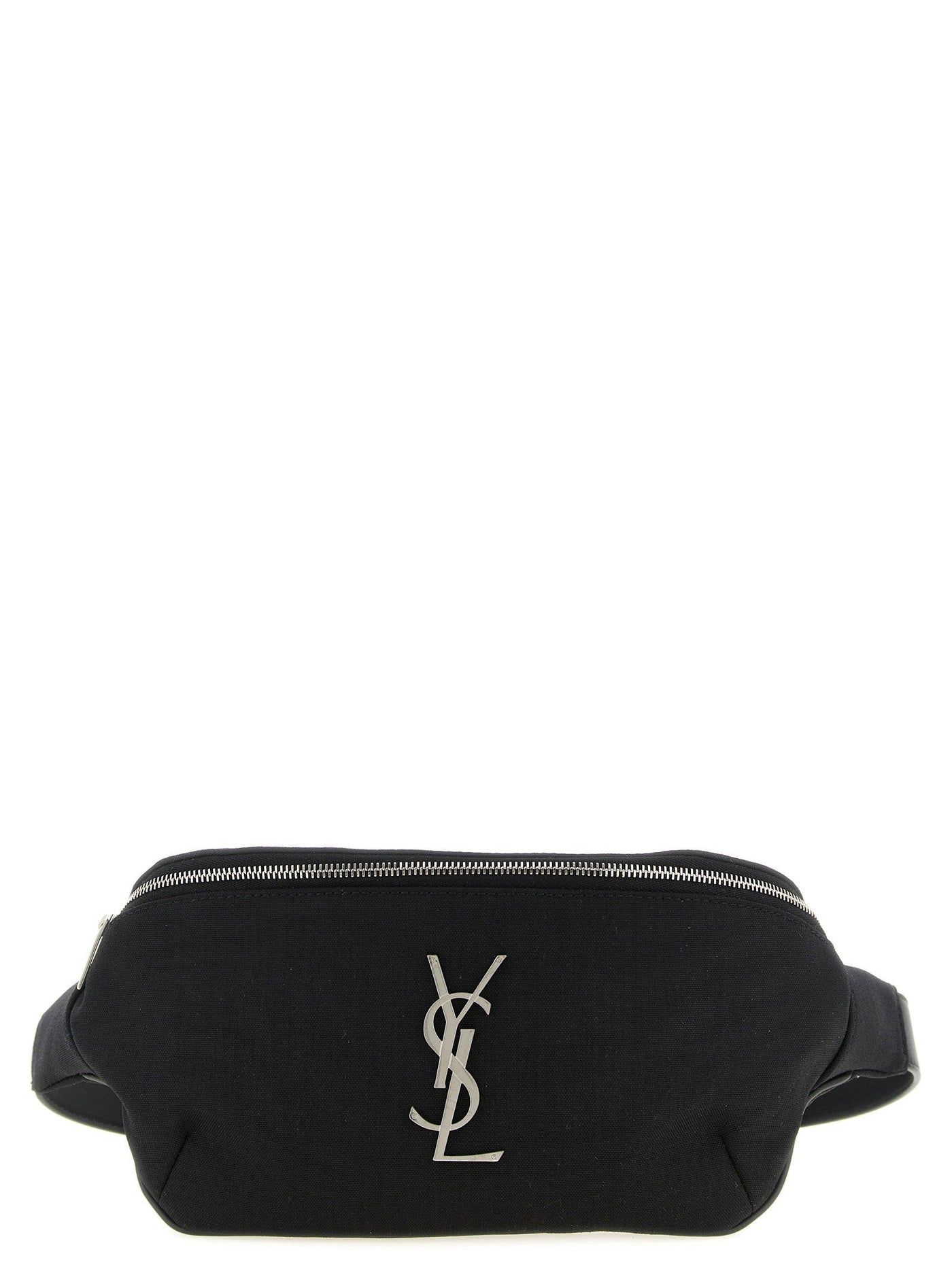 Saint Laurent Cassandre Logo Belt Bag — Black