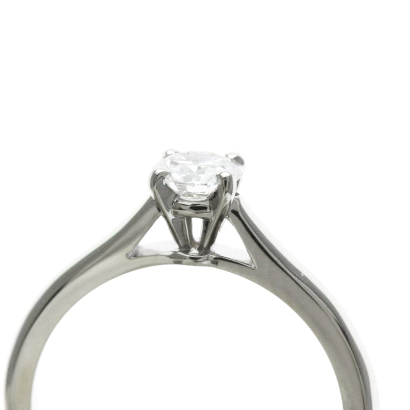 Cartier Solitaire 1895 18k White Gold With Rbc Diamond D-Vs1 Silver Platinum Bijoux
