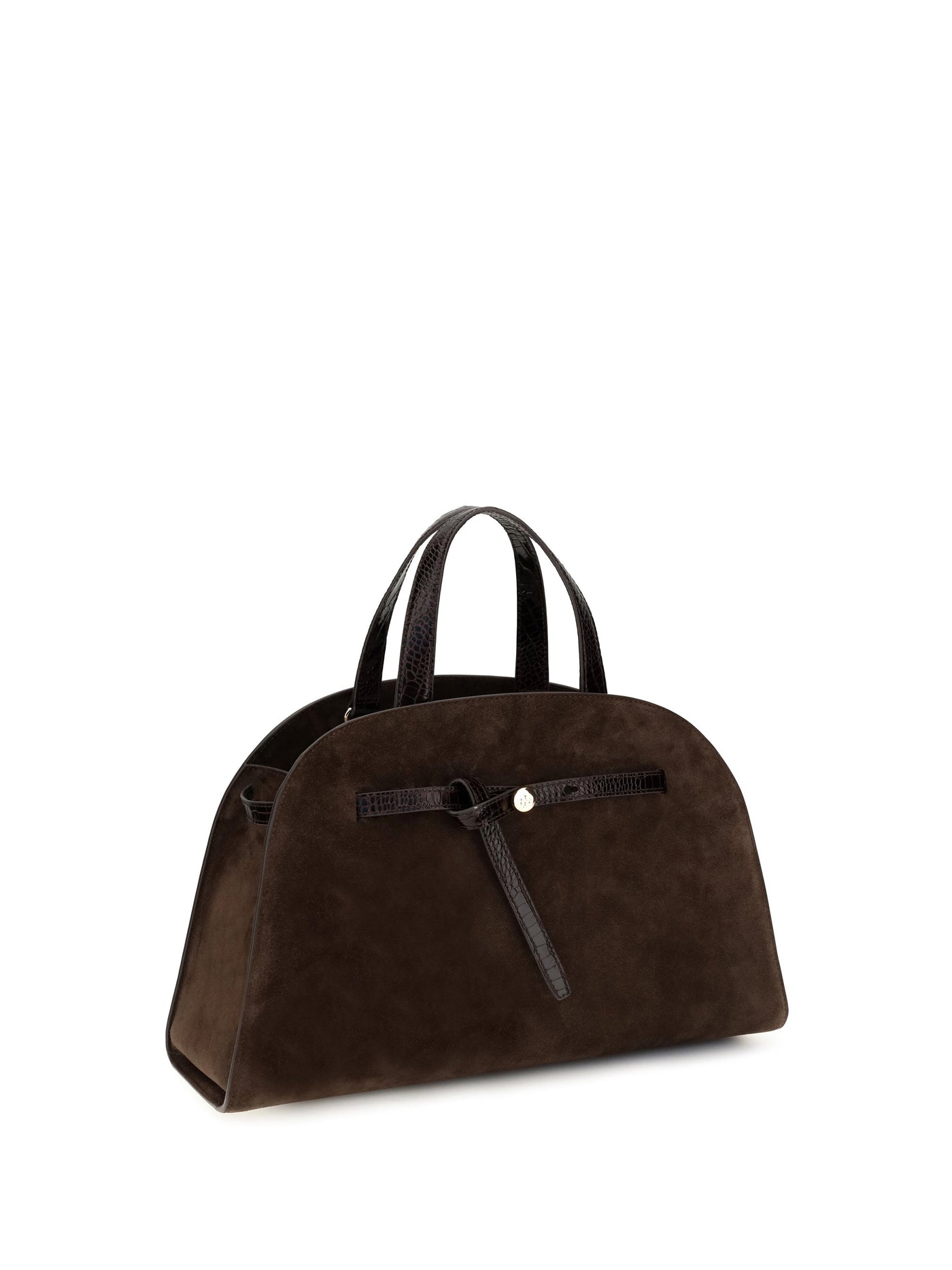 Tory Burch Romy Shoulder Bag — Brown Suede