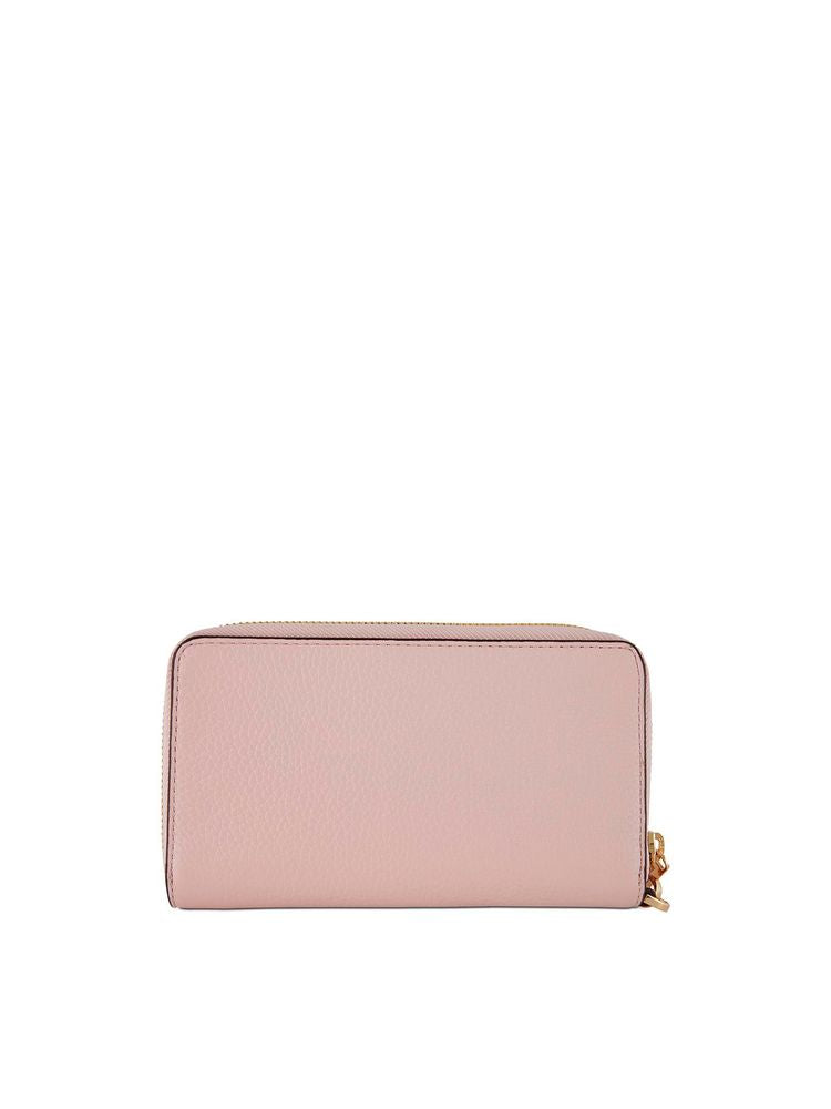 Michael Kors Leather Multifunction Travel Wallet — Pink