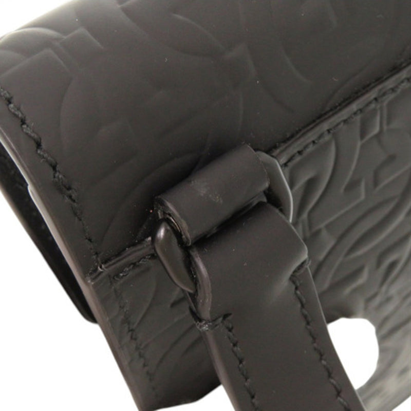 Gancini Embossed Leather Phone Pouch Crossbody - Image 11
