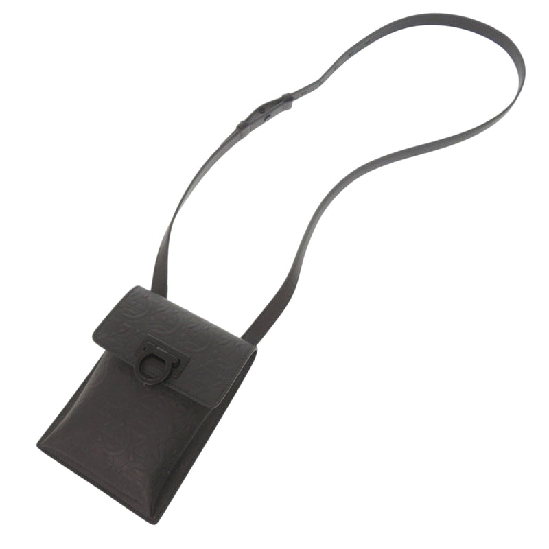 Gancini Embossed Leather Phone Pouch Crossbody - Image 17