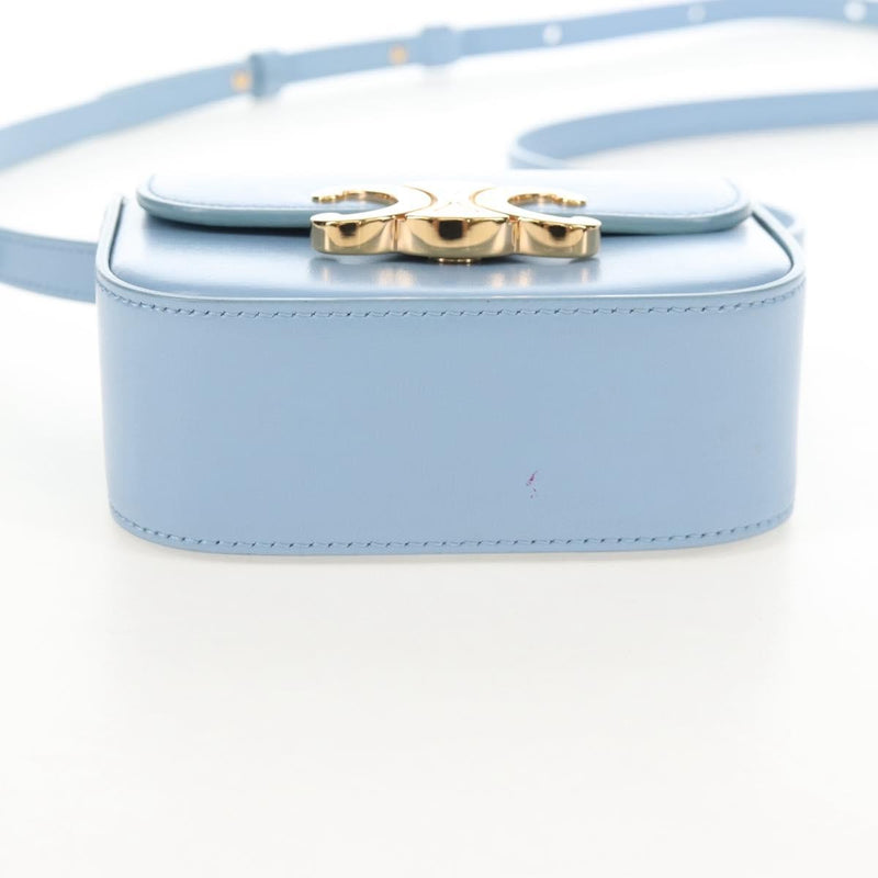 Celine Claude Leather Blue Bag