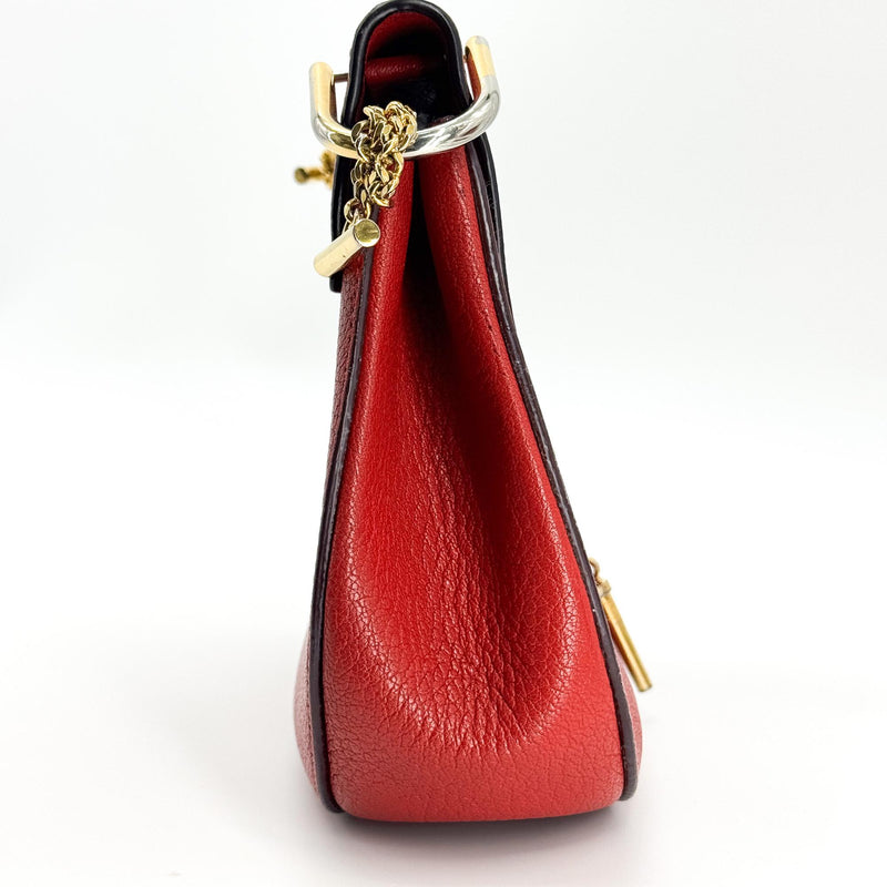 Chloe Drew Leather Red Bag