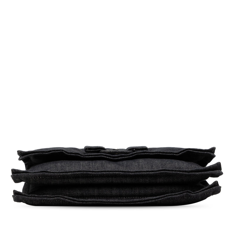 Small Denim Viva Bow Shoulder Bag - Image 3