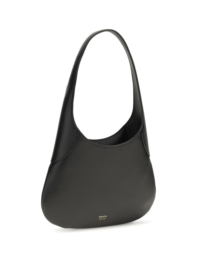 Khaite Joan Shoulder Bag — Black Calf Leather Bos Taurus