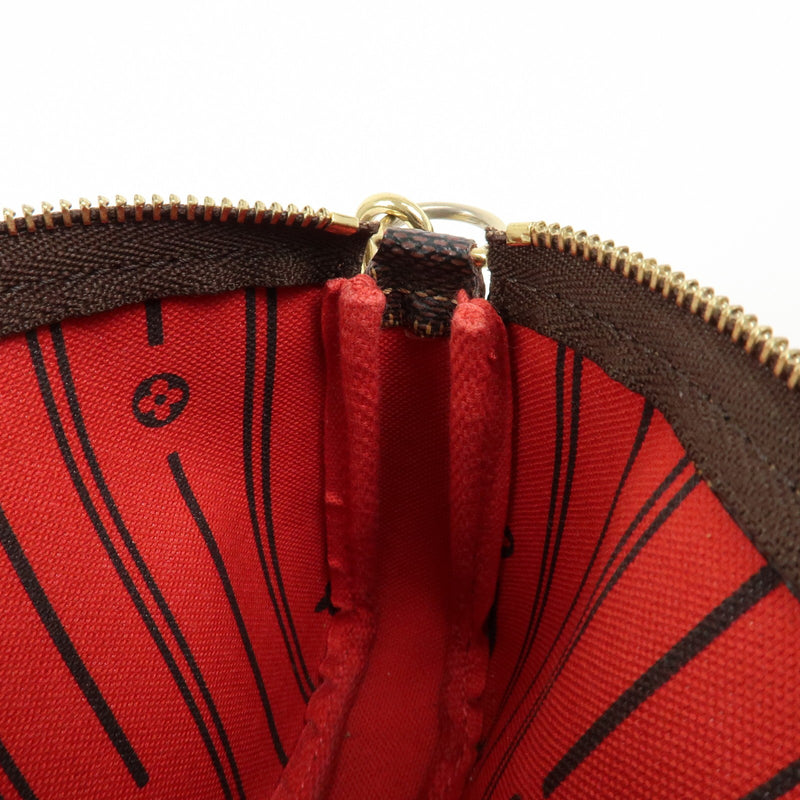 Louis Vuitton Pochette Accessoires Limited Edition Damier Brown Canvas Bag