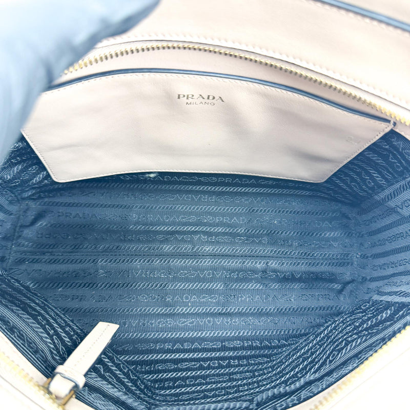 Prada Vintage Tote Leather Beige