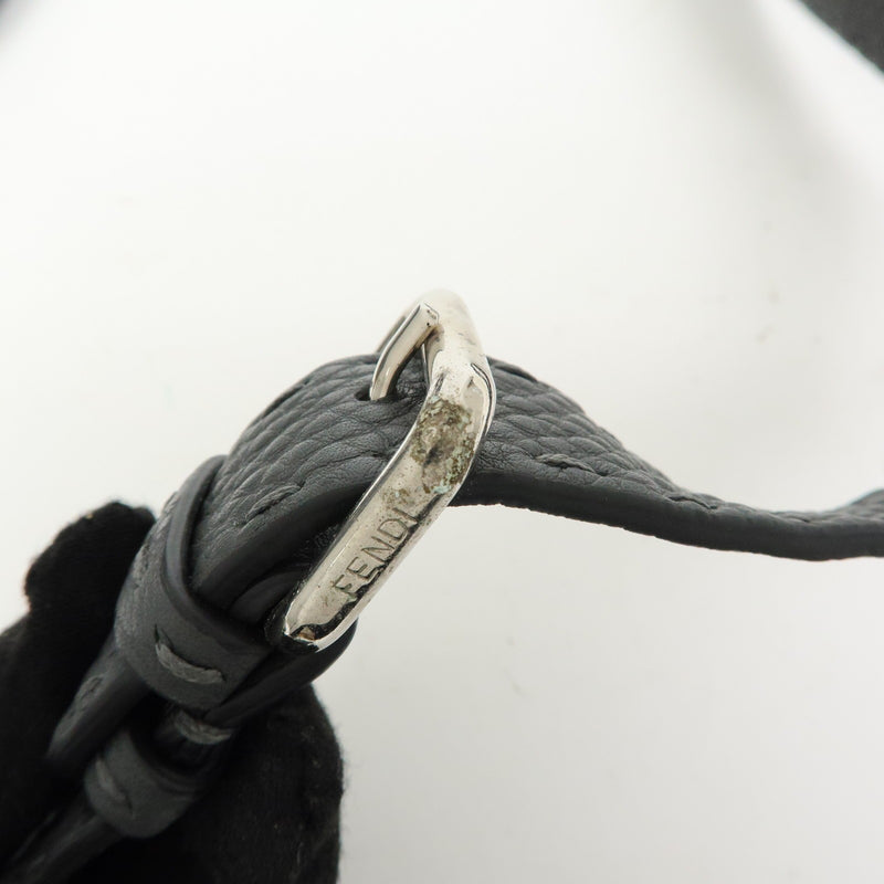 Fendi Selleria Peekaboo Leather Gray Bag